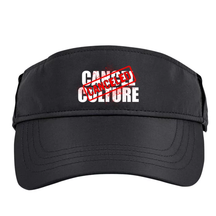 Cancel Culture Canceled Stamp Adult Drive Performance Visor