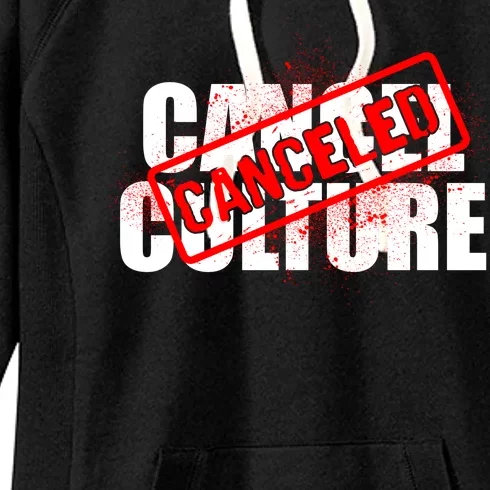 Cancel Culture Canceled Stamp Women's Fleece Hoodie