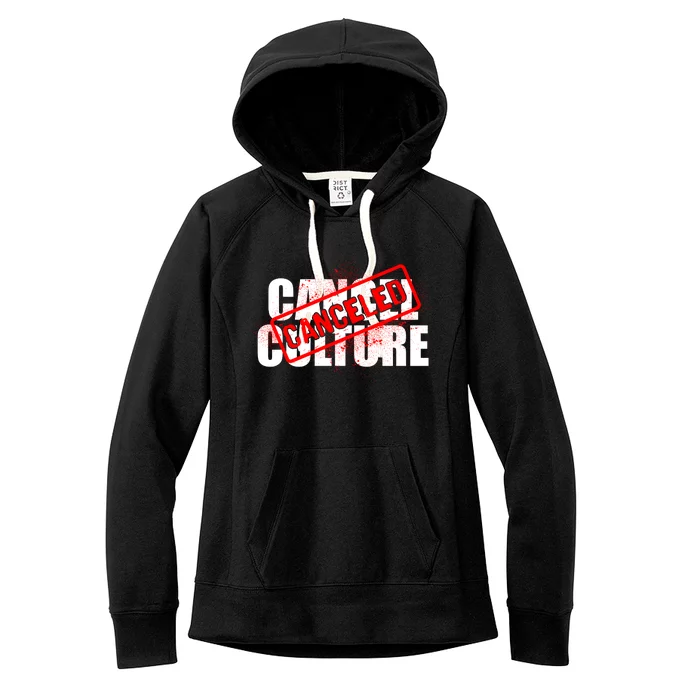 Cancel Culture Canceled Stamp Women's Fleece Hoodie