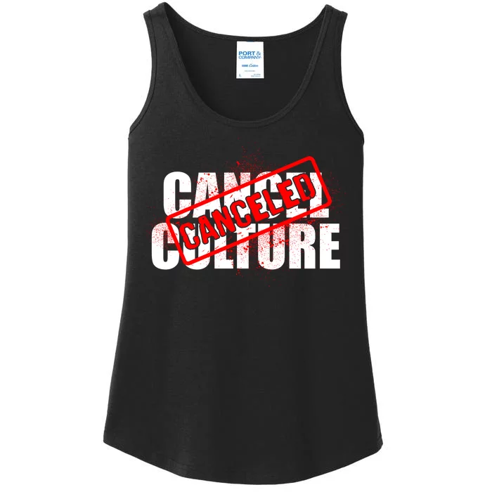 Cancel Culture Canceled Stamp Ladies Essential Tank