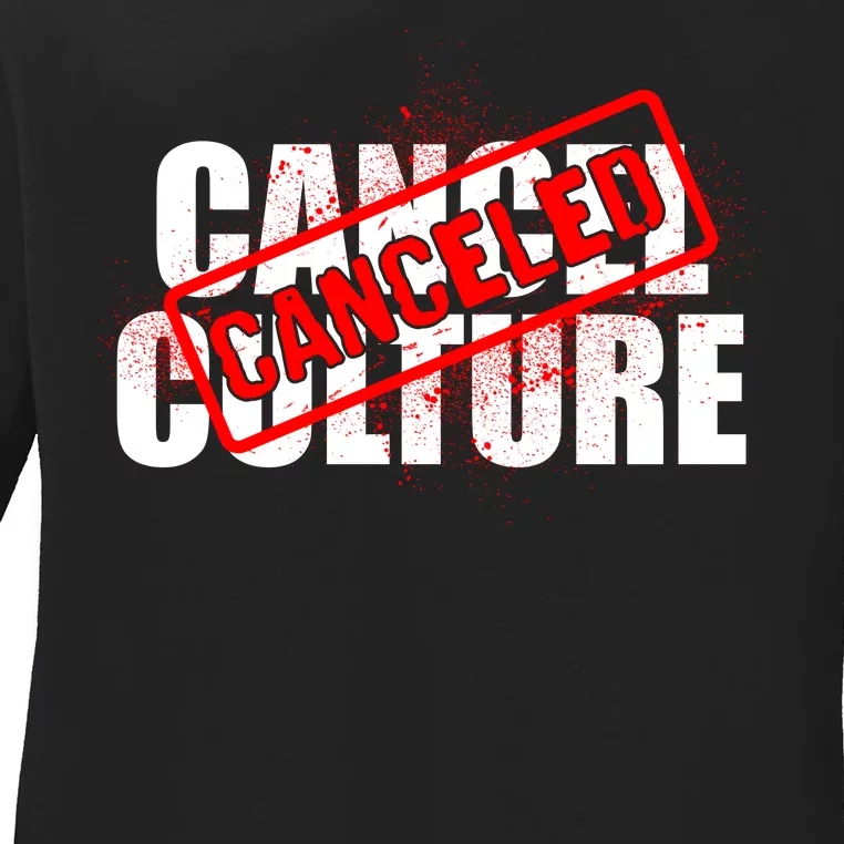 Cancel Culture Canceled Stamp Ladies Long Sleeve Shirt