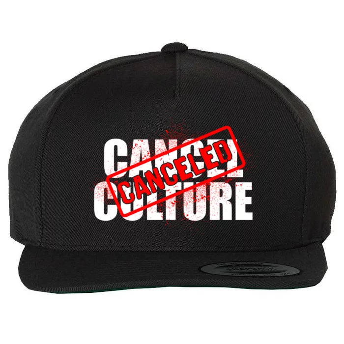 Cancel Culture Canceled Stamp Wool Snapback Cap