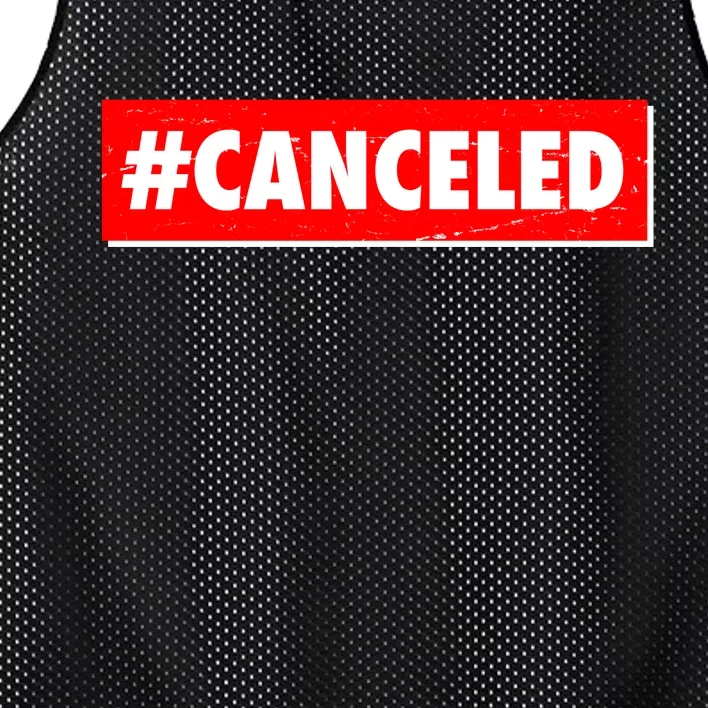 #Canceled Banner Mesh Reversible Basketball Jersey Tank