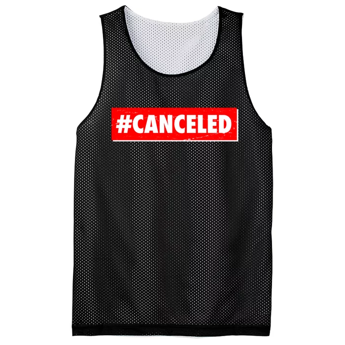 #Canceled Banner Mesh Reversible Basketball Jersey Tank