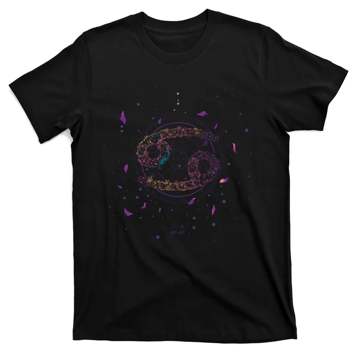 Cancer Floral Zodiac T-Shirt