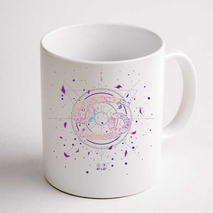 Cancer Floral Zodiac Front & Back Coffee Mug