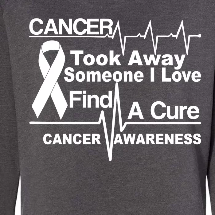 Cancer Took Away Someone I Love Womens California Wash Sweatshirt