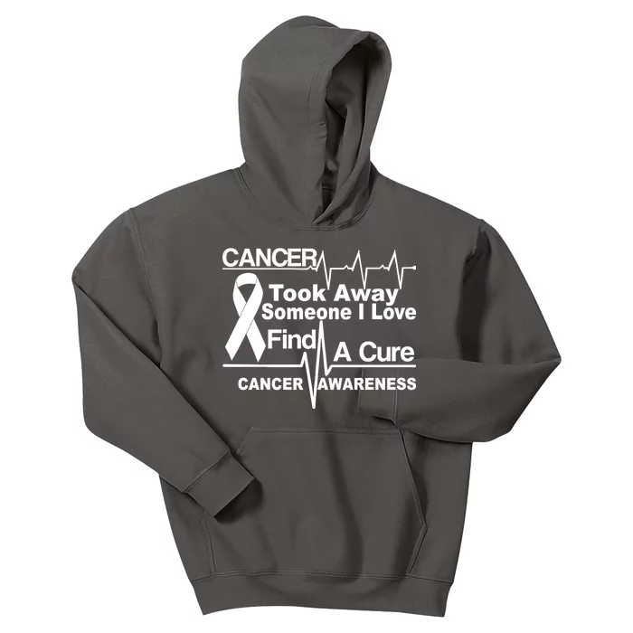 Cancer Took Away Someone I Love Kids Hoodie