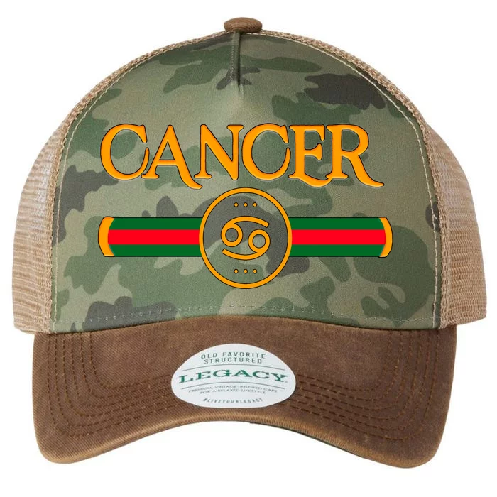 Cancer Zodiac Birthday Golden Icon Legacy Tie Dye Trucker Hat