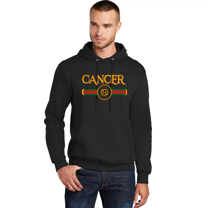 Cancer Zodiac Birthday Golden Icon Hoodie