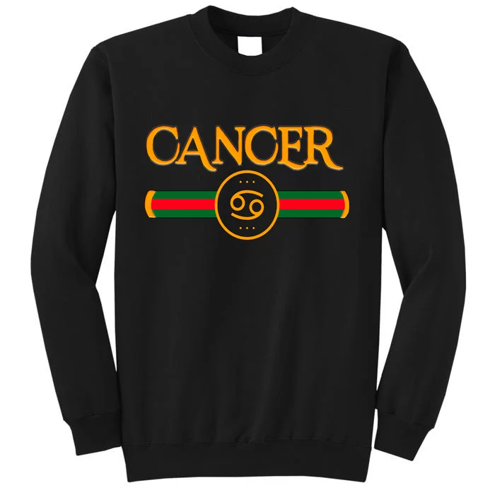 Cancer Zodiac Birthday Golden Icon Sweatshirt