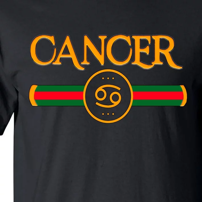 Cancer Zodiac Birthday Golden Icon Tall T-Shirt