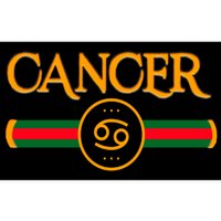 Cancer Zodiac Birthday Golden Icon Bumper Sticker