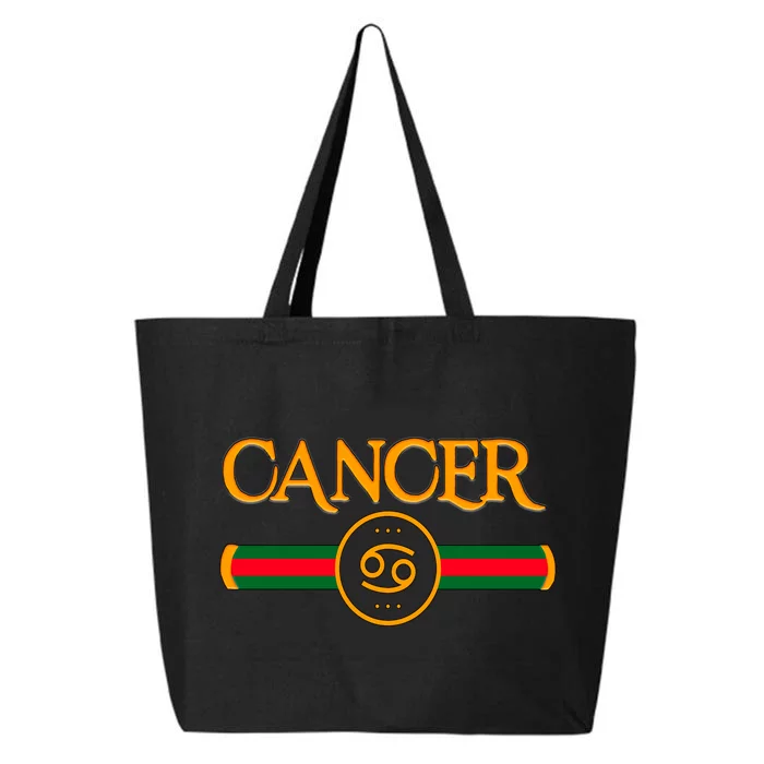 Cancer Zodiac Birthday Golden Icon 25L Jumbo Tote