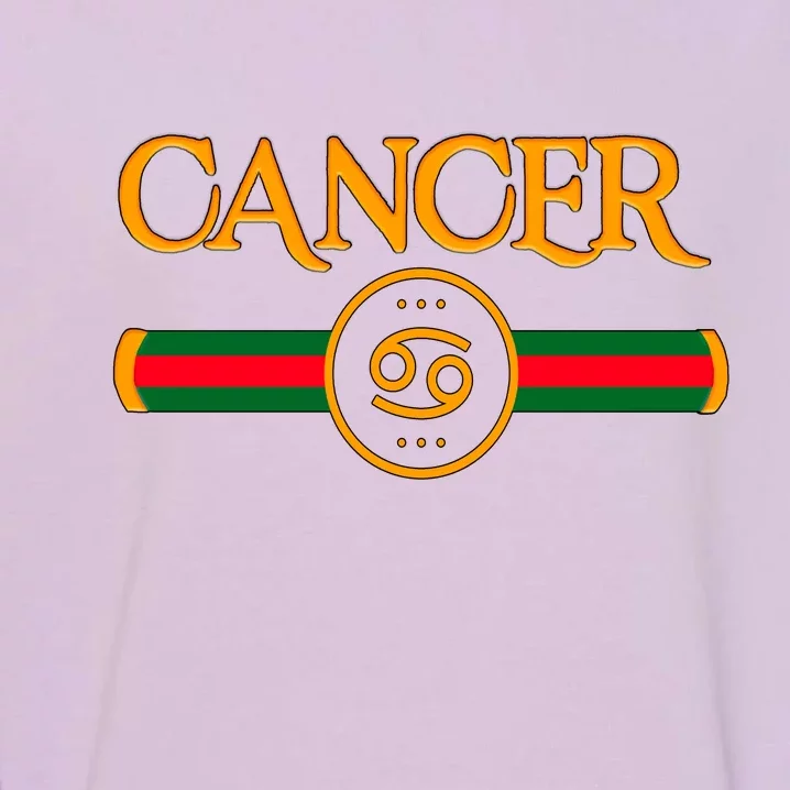 Cancer Zodiac Birthday Golden Icon Garment-Dyed Sweatshirt