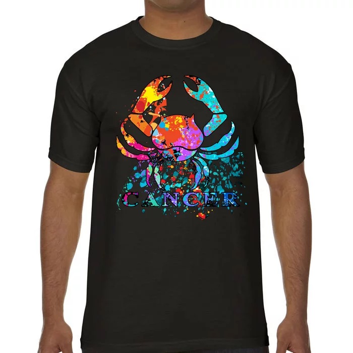 Cancer Zodiac Sign Crab Colorful Comfort Colors T-Shirt