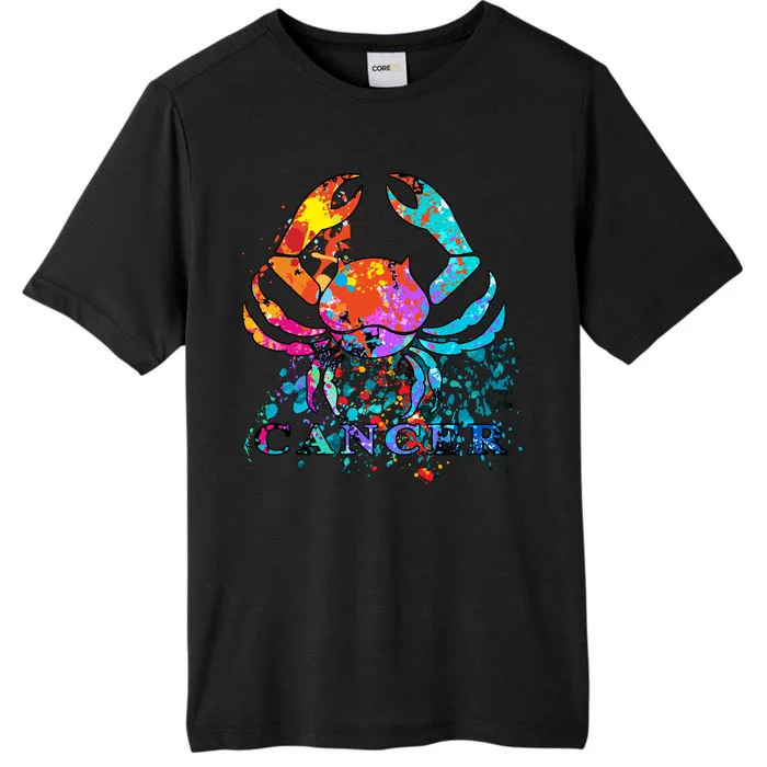 Cancer Zodiac Sign Crab Colorful ChromaSoft Performance T-Shirt