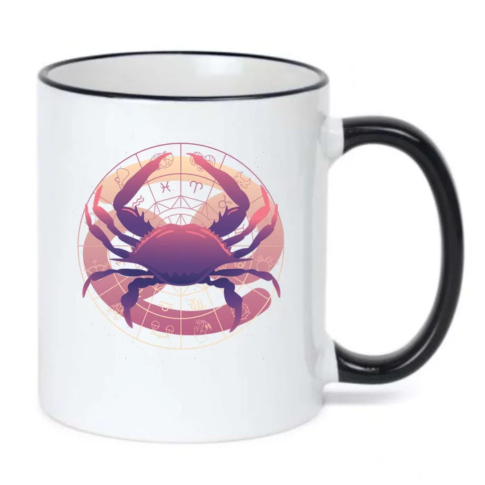 Cancer Zodiac Symbol Black Color Changing Mug