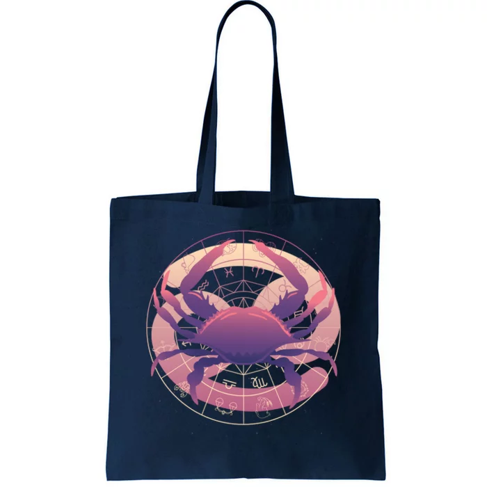 Cancer Zodiac Symbol Tote Bag