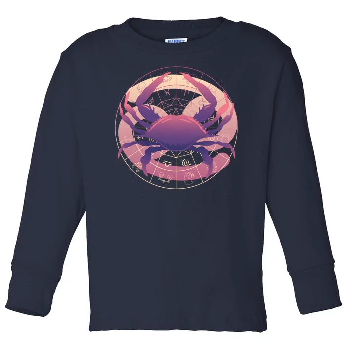 Cancer Zodiac Symbol Toddler Long Sleeve Shirt