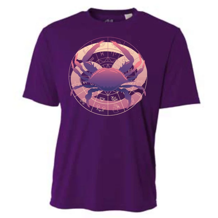 Cancer Zodiac Symbol Cooling Performance Crew T-Shirt