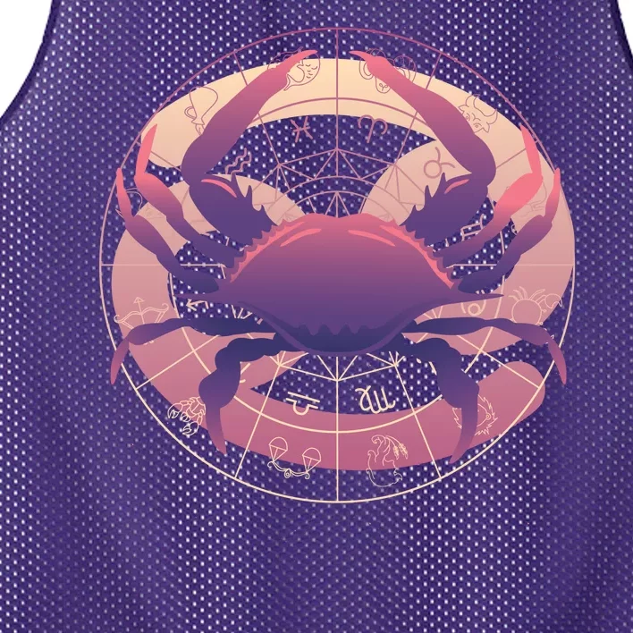 Cancer Zodiac Symbol Mesh Reversible Basketball Jersey Tank