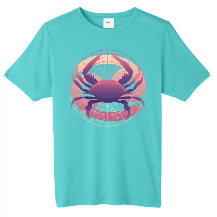 Cancer Zodiac Symbol ChromaSoft Performance T-Shirt