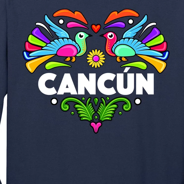 Cancun Artistic Heart Tall Long Sleeve T-Shirt