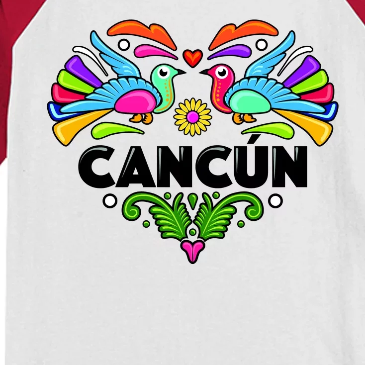 Cancun Artistic Heart Kids Colorblock Raglan Jersey