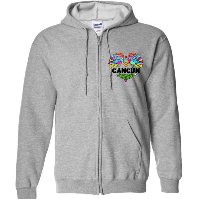 Cancun Artistic Heart Full Zip Hoodie