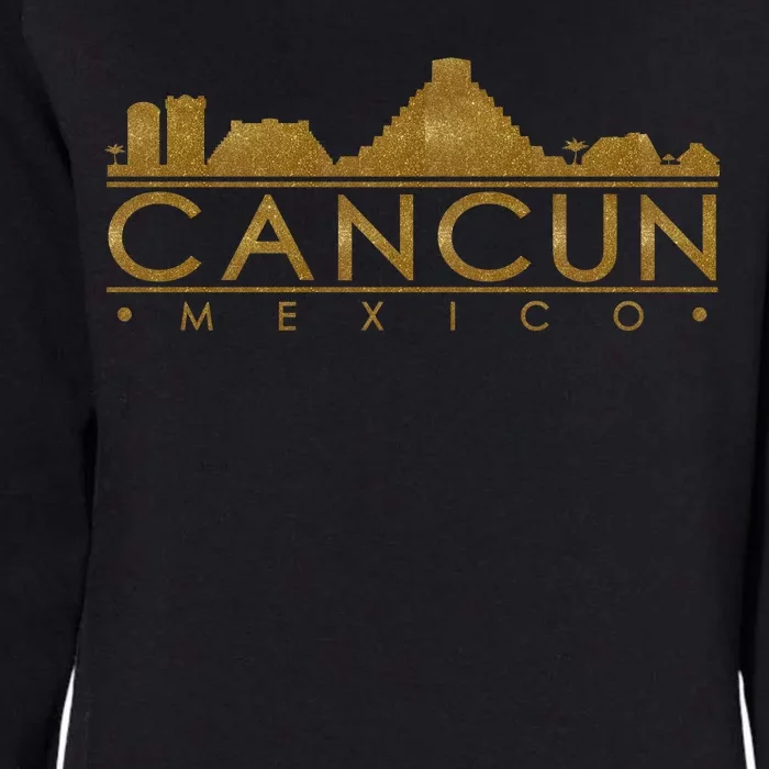 Cancun Limited Edition Gold Glitz Womens California Wash Sweatshirt