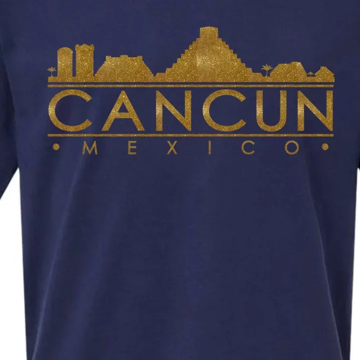 Cancun Limited Edition Gold Glitz Sueded Cloud Jersey T-Shirt