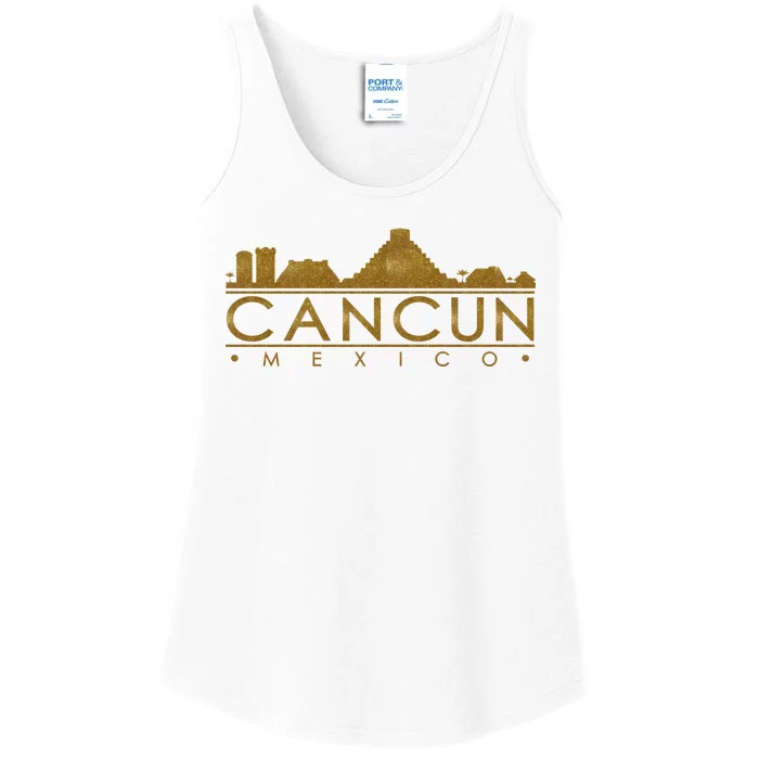 Cancun Limited Edition Gold Glitz Ladies Essential Tank