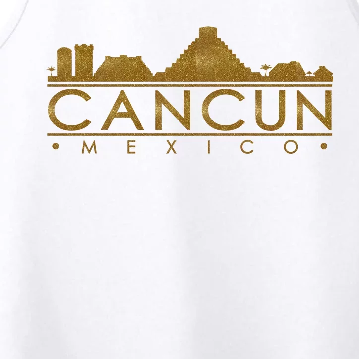 Cancun Limited Edition Gold Glitz Performance Tank