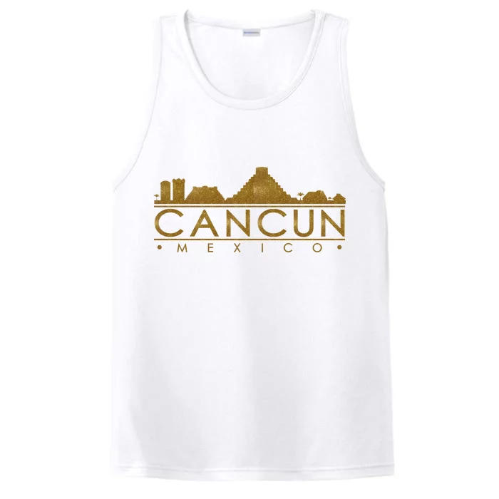 Cancun Limited Edition Gold Glitz Performance Tank