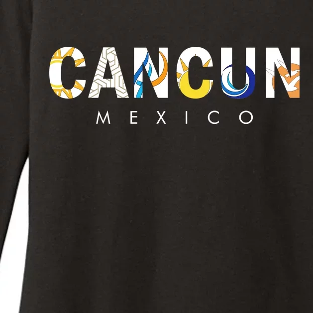 Cancun Mexico Womens CVC Long Sleeve Shirt