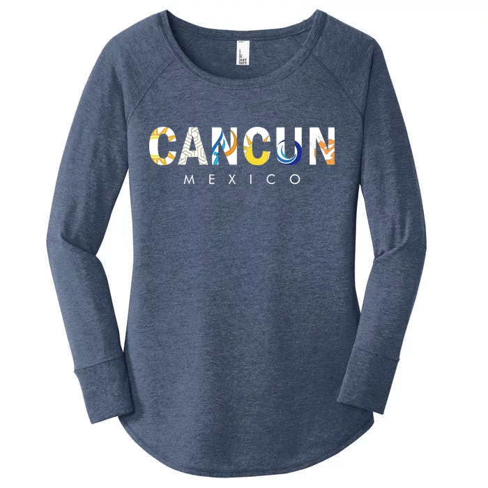 Cancun Mexico Women's Perfect Tri Tunic Long Sleeve Shirt