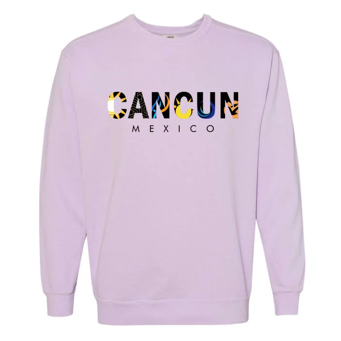 Cancun Mexico Garment-Dyed Sweatshirt