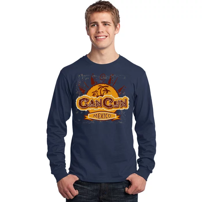 Cancun Mexico Vintage Tall Long Sleeve T-Shirt