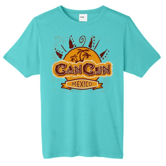 Cancun Mexico Vintage ChromaSoft Performance T-Shirt