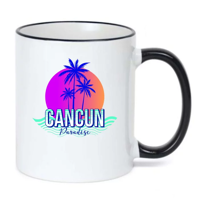 Cancun Paradise Black Color Changing Mug