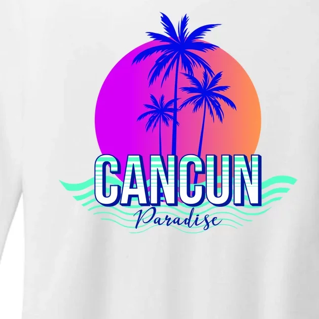 Cancun Paradise Womens CVC Long Sleeve Shirt