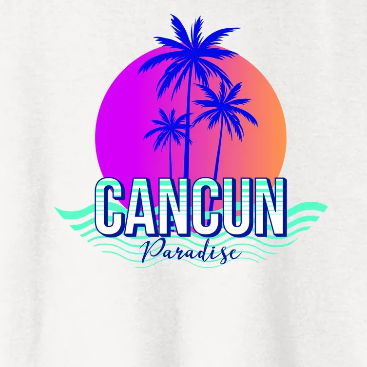 Cancun Paradise Women's Crop Top Tee