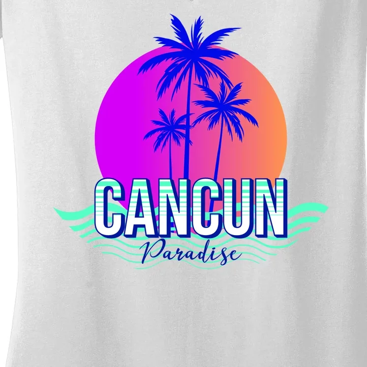 Cancun Paradise Women's V-Neck T-Shirt