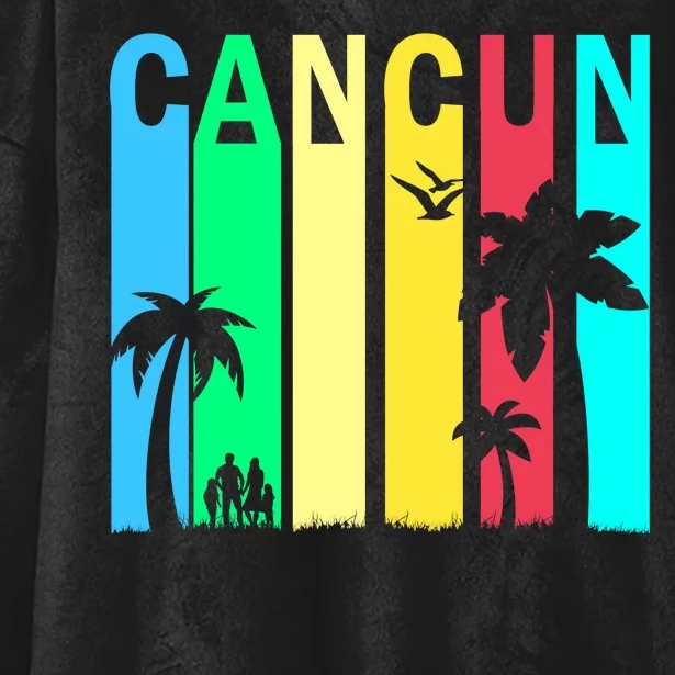 Cancun Retro Logo Hooded Wearable Blanket