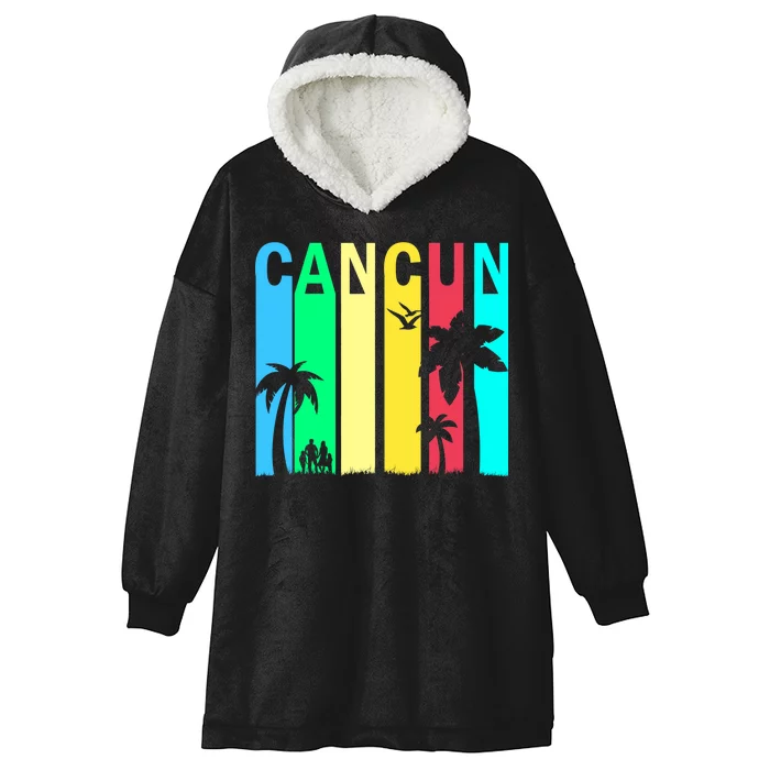 Cancun Retro Logo Hooded Wearable Blanket