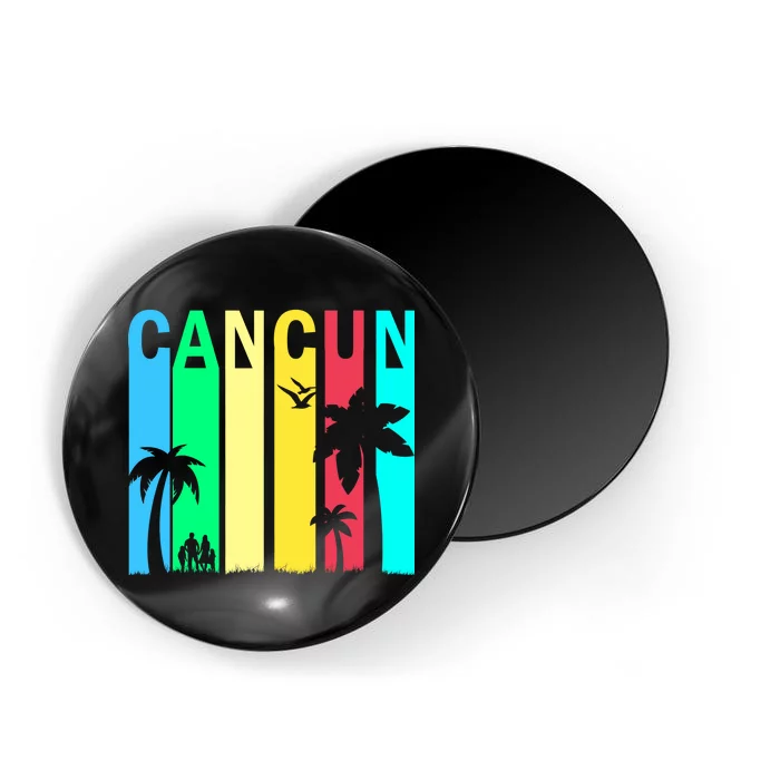 Cancun Retro Logo Magnet