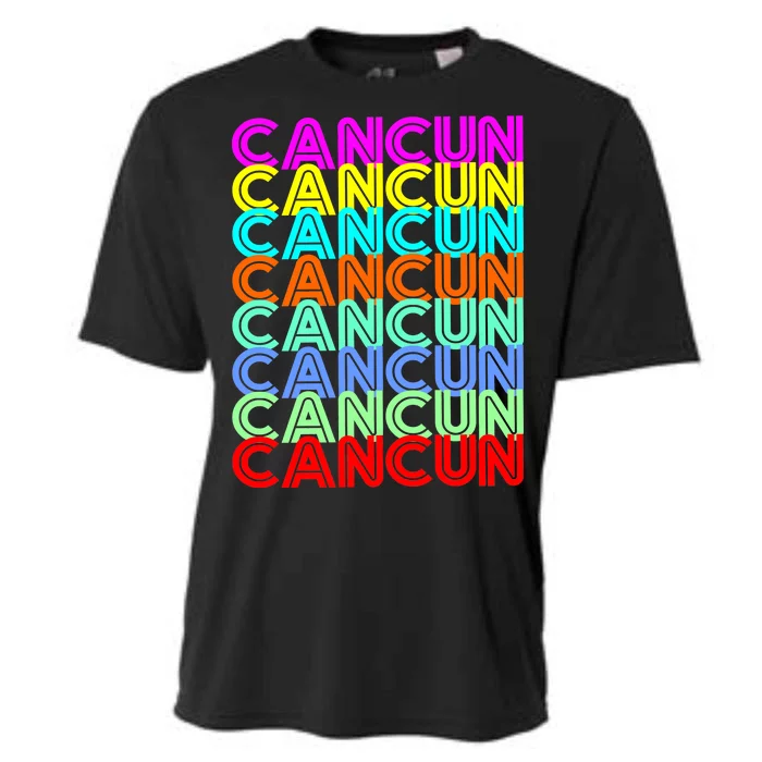 Cancun Retro Techno Cooling Performance Crew T-Shirt