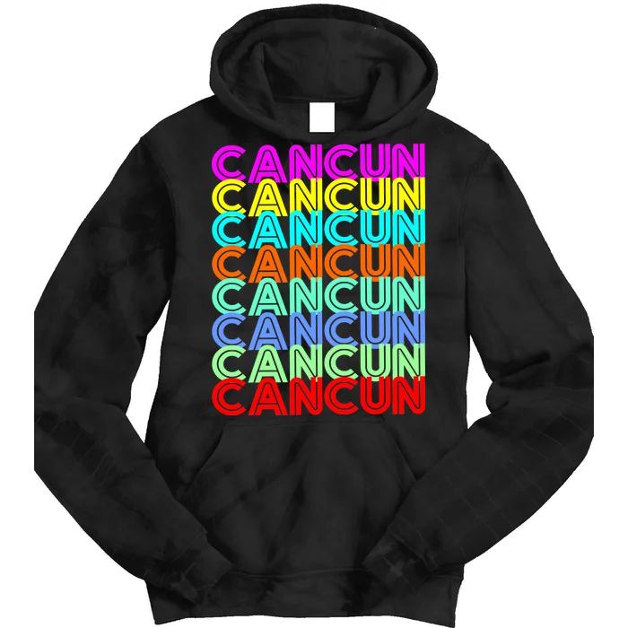 Cancun Retro Techno Tie Dye Hoodie