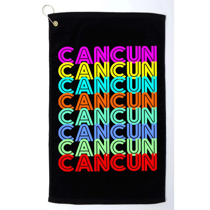 Cancun Retro Techno Platinum Collection Golf Towel